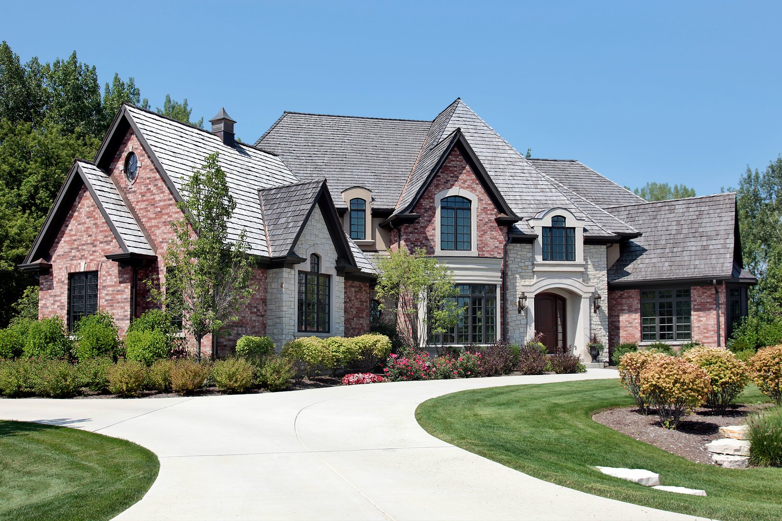 Modern luxury residence with expert roofing